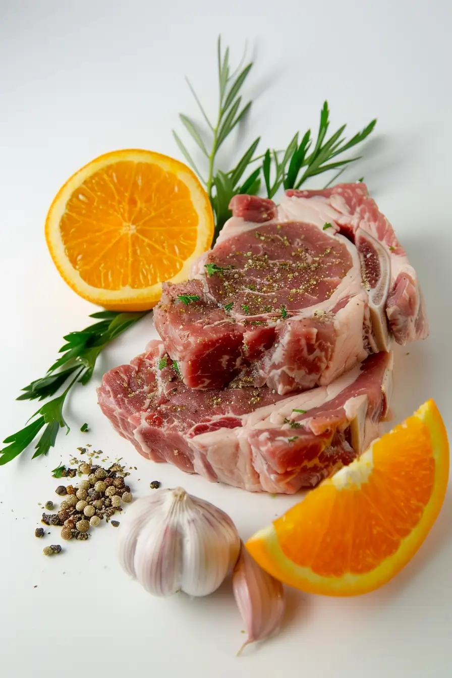 Porc aux saveurs d'orange et d'épices parfumées