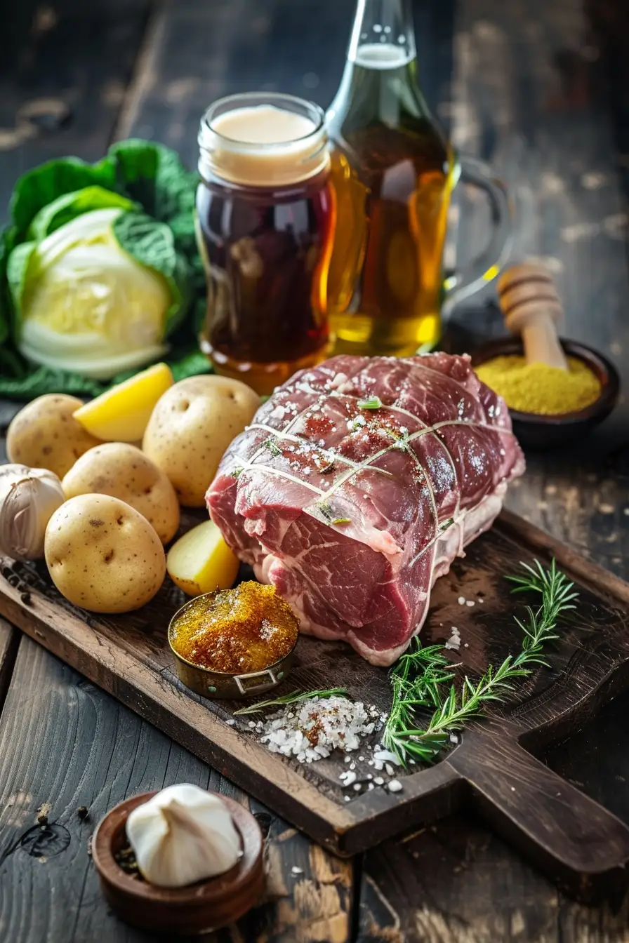 Porc mijoté à la bière brune et légumes d'automne
