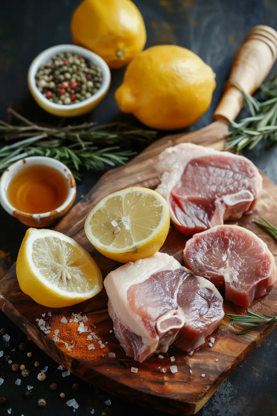 Porc braisé au miel et aux épices braai, un délice citronné à l'ail