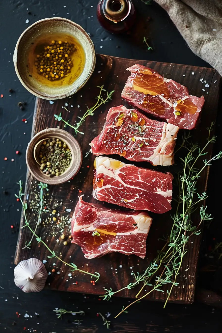 Porc caramélisé au sirop d'érable et moutarde de Dijon