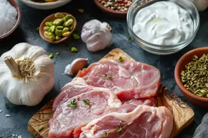 Porc safrané au yaourt et pistaches croquantes