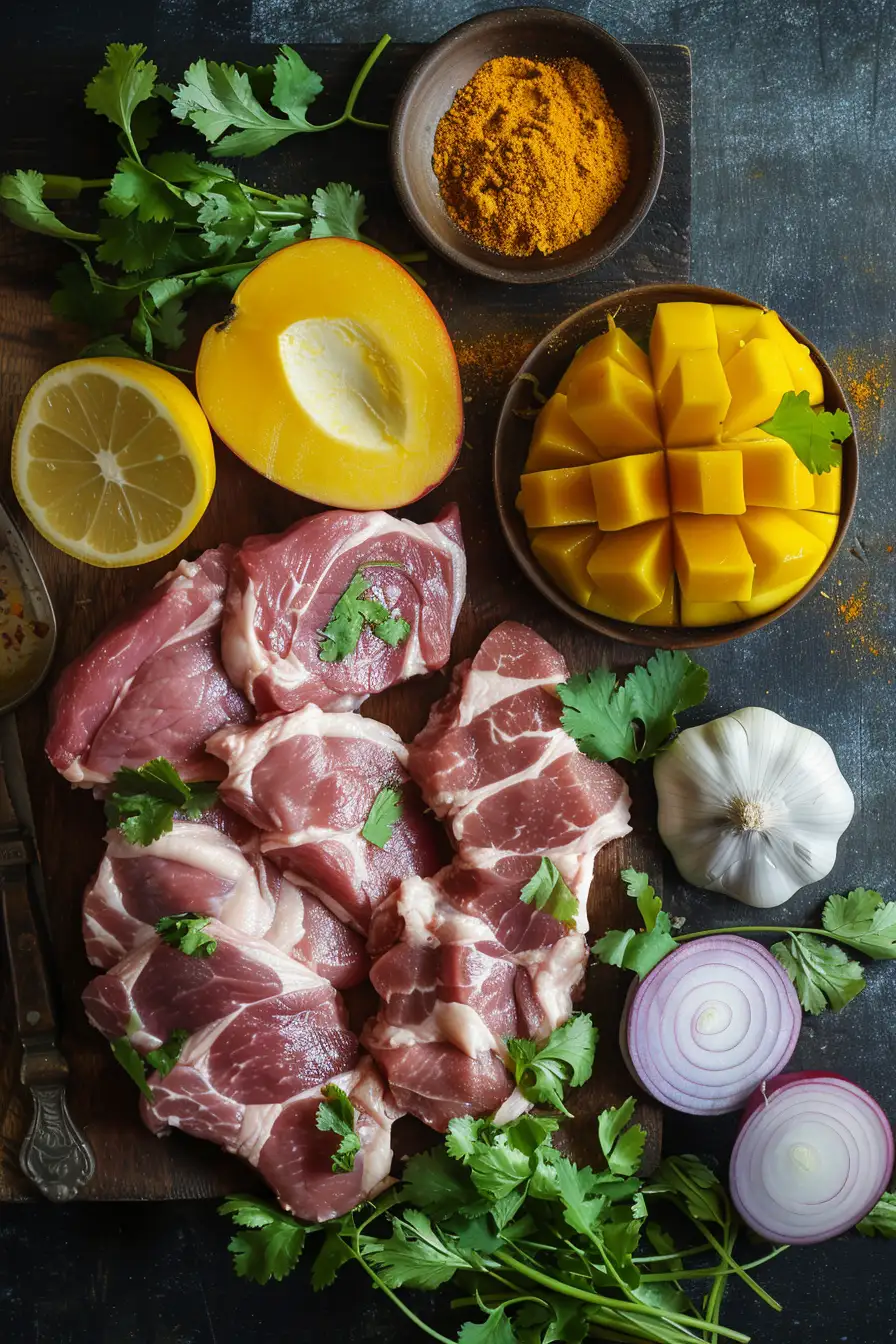 Porc aux épices jerk et mangue, un délice épicé et fruité