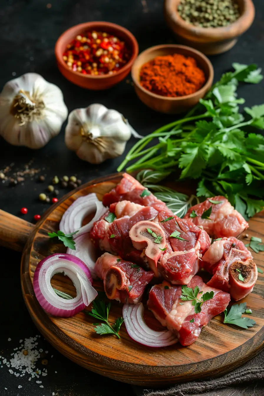 Porc aux épices bangladaises et son duo d'oignons et coriandre