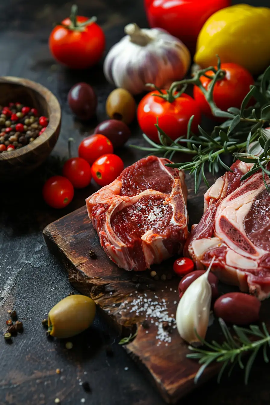 Agneau aux saveurs méditerranéennes : paprika, ail, olives et tomates cerises