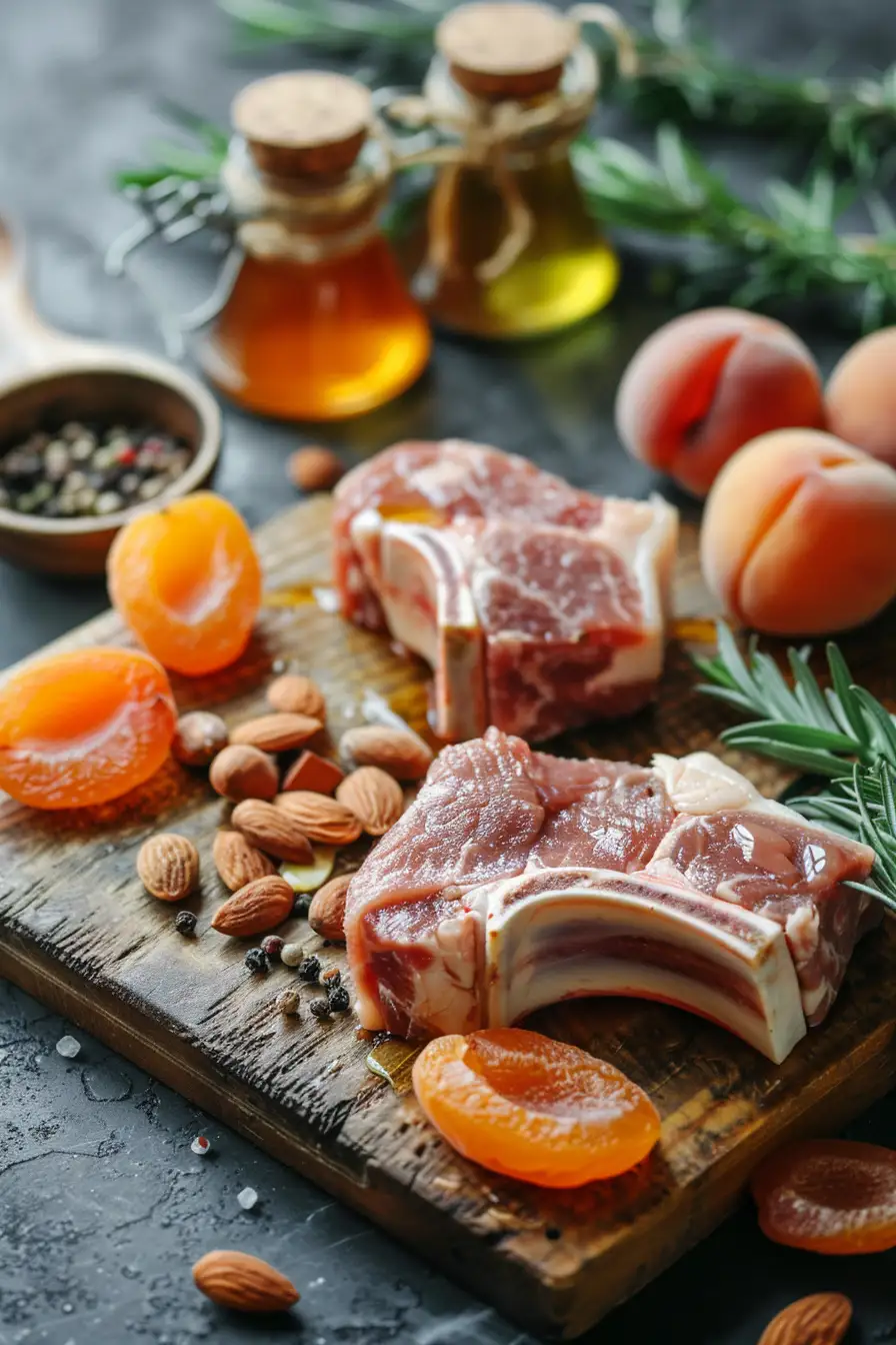Agneau aux saveurs orientales : cumin, miel et abricots secs croquants