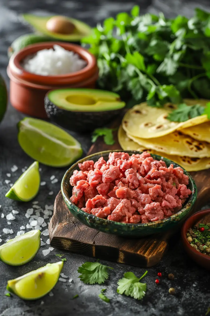 Tacos d'agneau épicé aux saveurs mexicaines et avocat frais