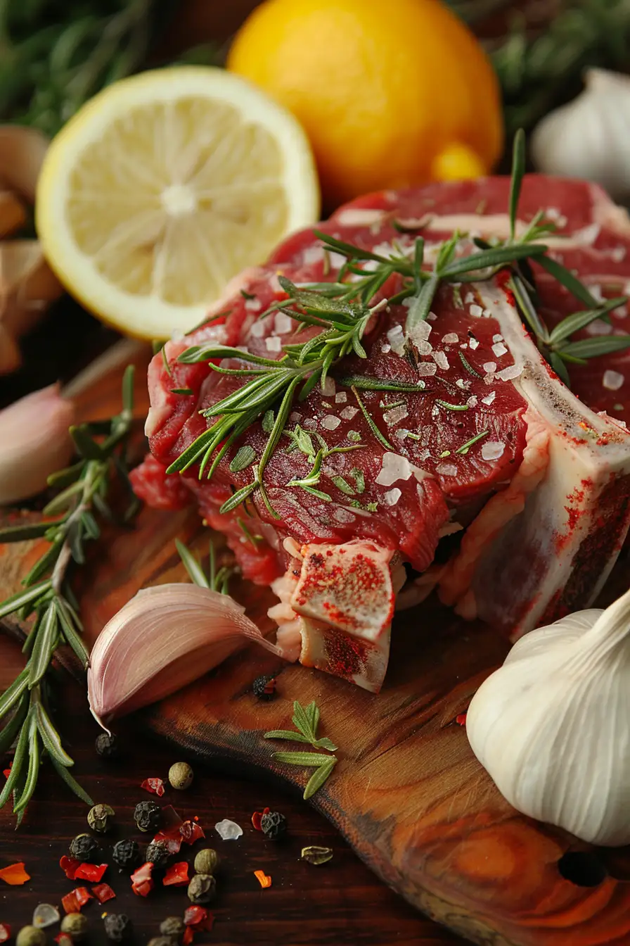 Agneau parfumé au paprika et au citron, un délice aux herbes