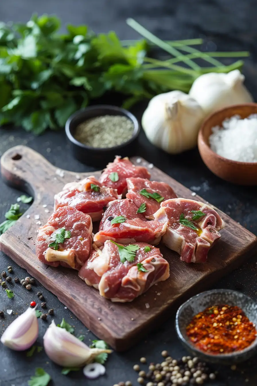 Agneau épicé aux oignons et coriandre