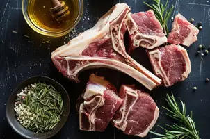 Agneau rôti au miel et aux herbes parfumées