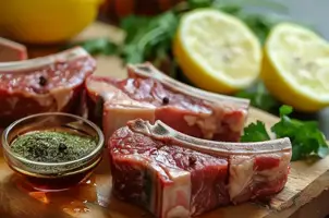 Agneau braisé aux épices braai, miel et citron frais