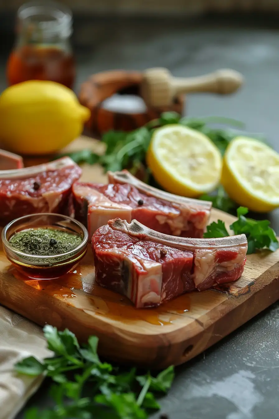 Agneau braisé aux épices braai, miel et citron frais