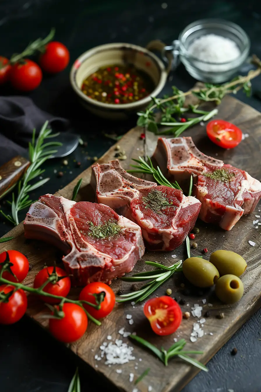 Agneau épicé aux tomates et olives vertes