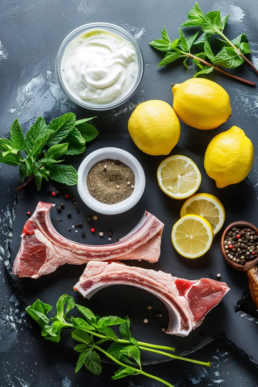 Agneau épicé au cumin, yaourt frais et menthe citronnée