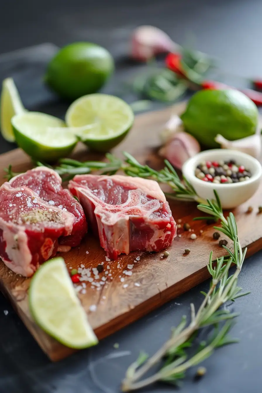Agneau épicé au citron vert et thym parfumé