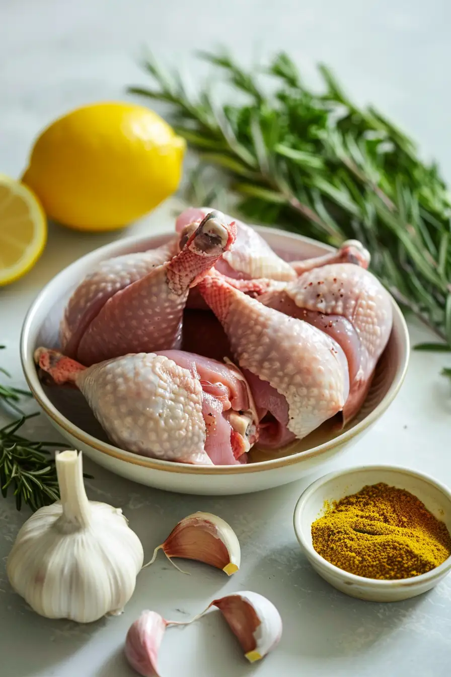 Dinde marinée au yaourt et aux épices citronnées