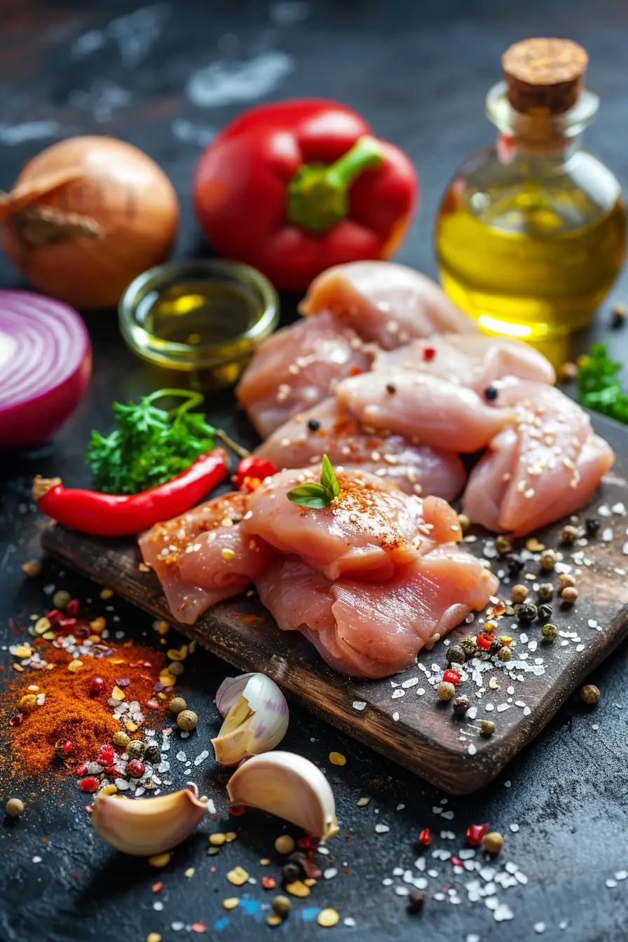 Dinde épicée aux saveurs suya et légumes croquants