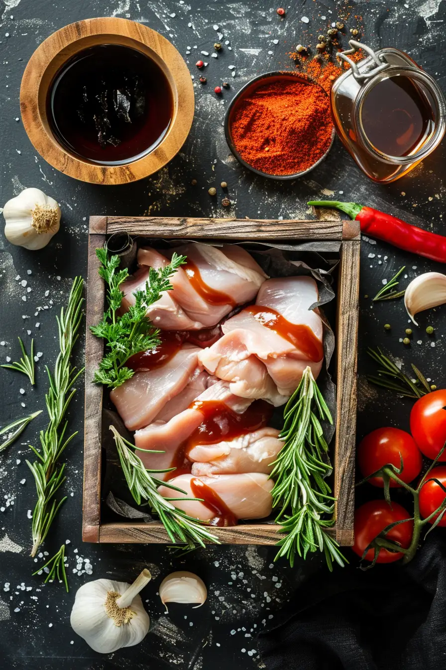 Dinde savoureuse au miel et à la sauce BBQ épicée