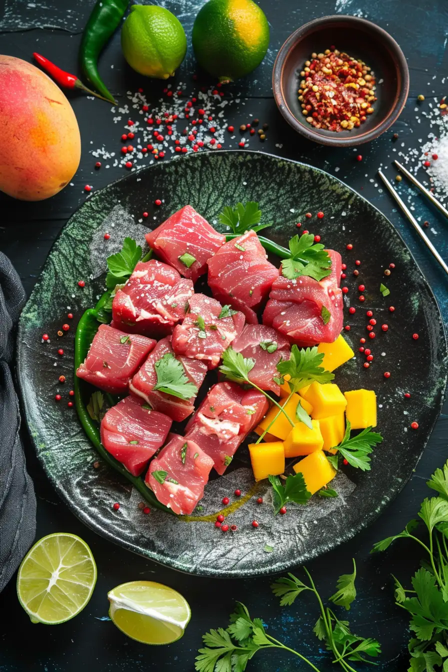 Dinde aux épices jerk et mangue, un festin tropical parfumé