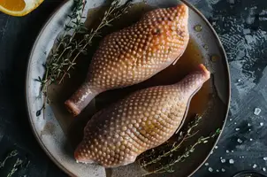 Canard rôti au miel et au thym, parfumé à l'orange