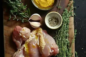 Poulet caramélisé au sirop d'érable et moutarde de Dijon