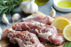 Lapin au sumac, ail et citron à l'huile d'olive