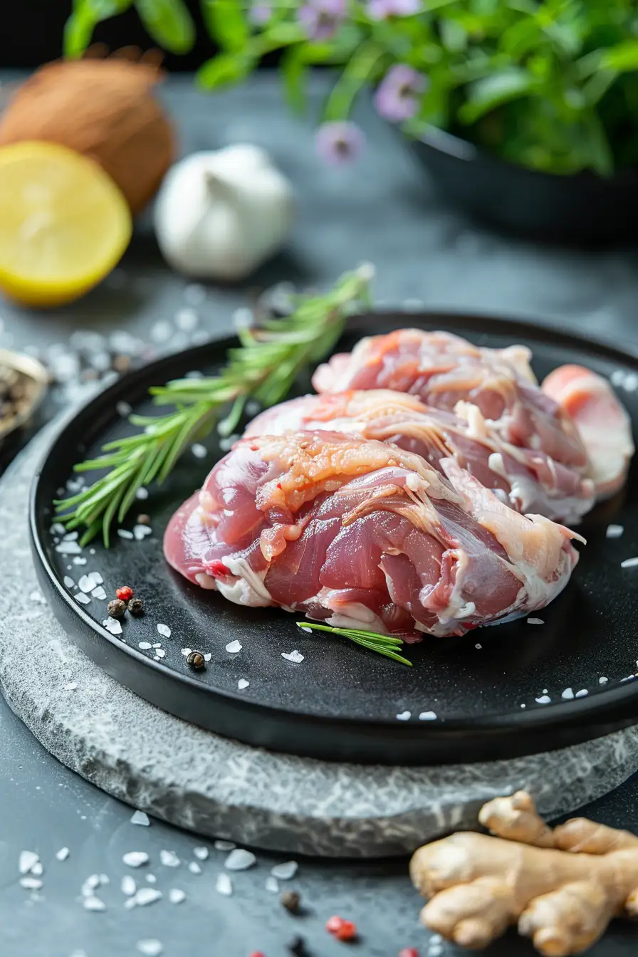 Lapin exotique au lait de coco, citronnelle et gingembre
