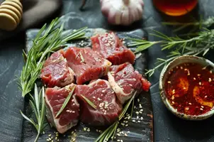 Lapin caramélisé au gochujang et miel