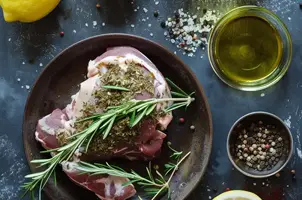 Lapin gourmand au zaatar, citron et huile d'olive