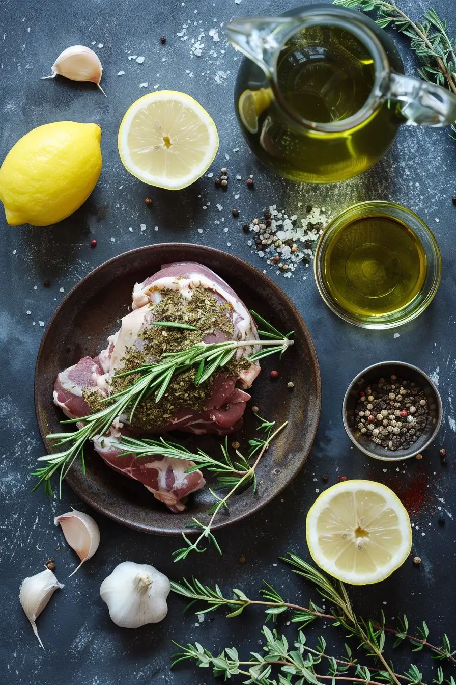 Lapin gourmand au zaatar, citron et huile d'olive