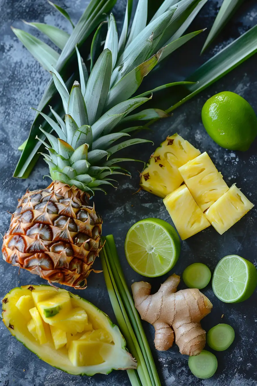 Lapin exotique au lait de coco, ananas et gingembre