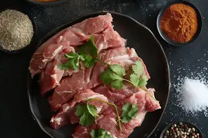 Lapin aux épices bengalies, yaourt et coriandre sur lit de riz basmati