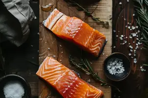 Saumon au beurre citronné et estragon