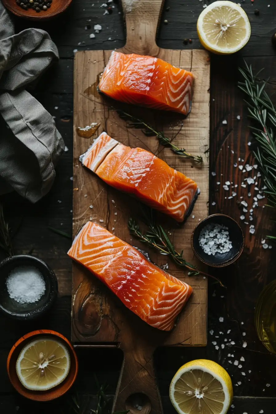 Saumon au beurre citronné et estragon