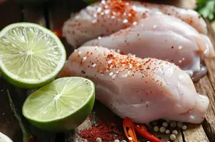 Poulet épicé au citron vert et à l'ail