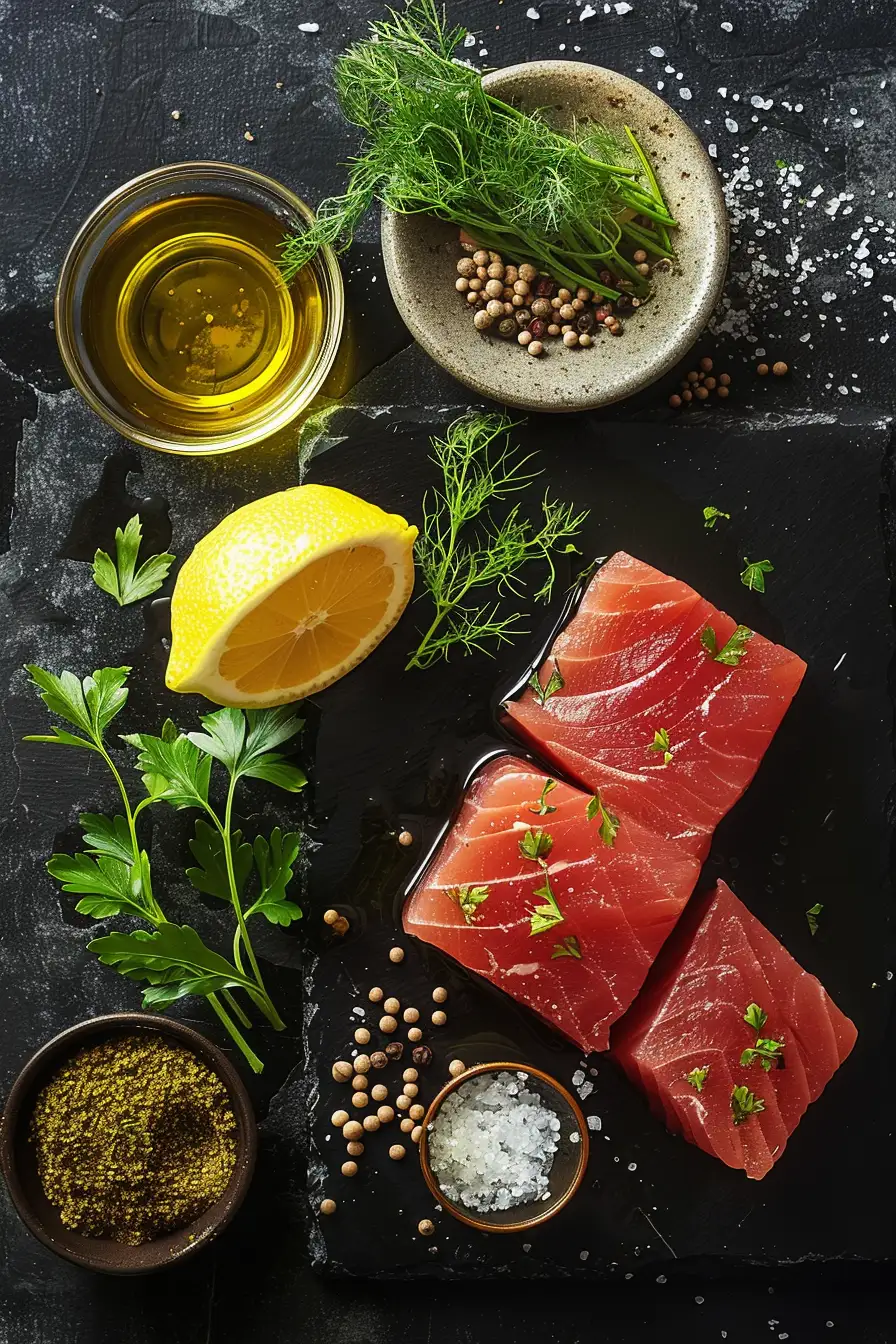 Délice de thon au citron, coriandre et cumin à l'huile d'olive