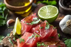 Délice de thon au citron vert et coriandre