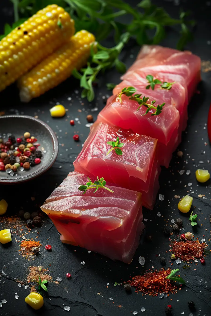 Délice de thon cajun à la sauce barbecue et maïs croquant