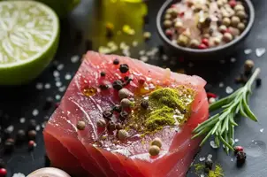 Délice de thon au citron vert et piment de la Jamaïque