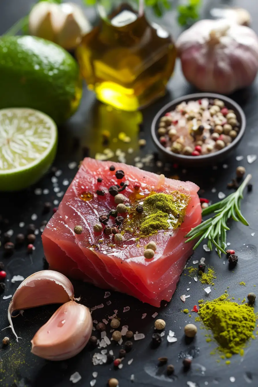 Délice de thon au citron vert et piment de la Jamaïque