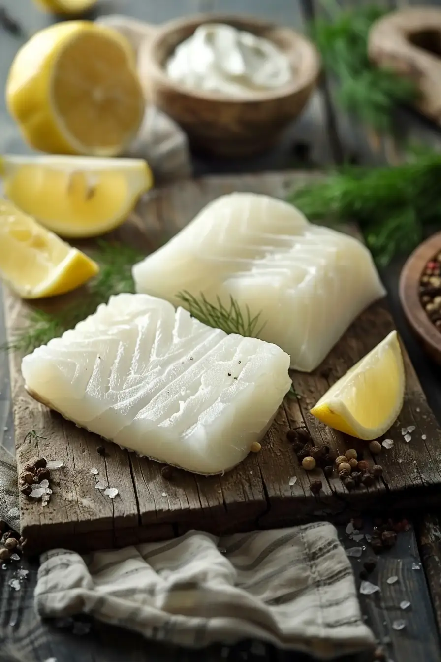 Délice de morue aux pommes de terre, aneth et crème citronnée