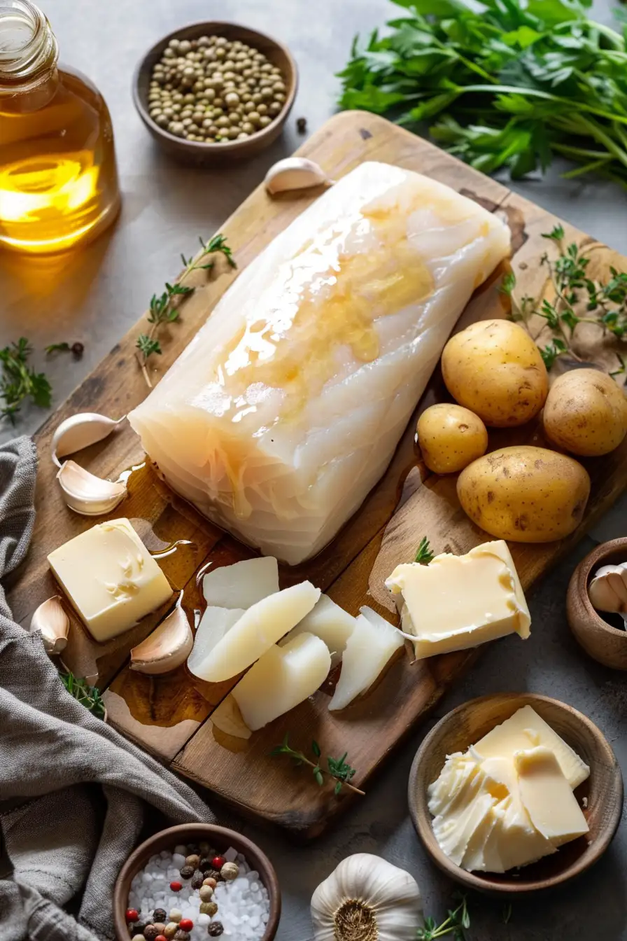 Morue au sirop d'érable et pommes de terre fondantes à l'ail et au beurre